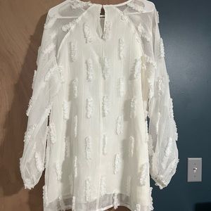 White bridal shower dress
